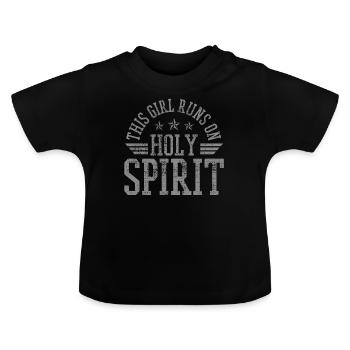 Confirmation chrétienne Saint- - T-shirt bio col rond Bébé - noir - Devant
