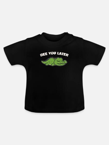 Alligator - Baby Bio-T-Shirt mit Rundhals - Schwarz