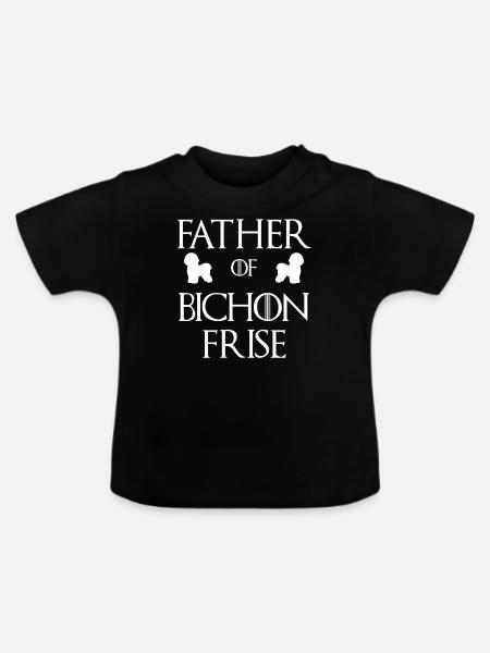 bichonFrise - Baby Bio-T-Shirt mit Rundhals - Schwarz