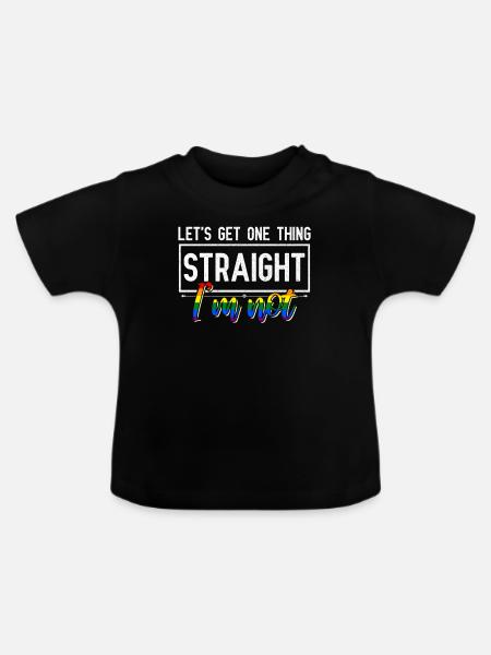 Lgbt - Baby Bio-T-Shirt mit Rundhals - Schwarz