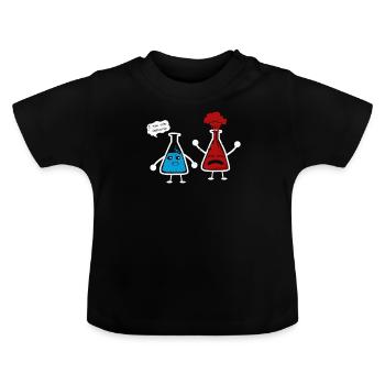 Chemie - Baby Bio-T-Shirt mit Rundhals - Schwarz - Vorne