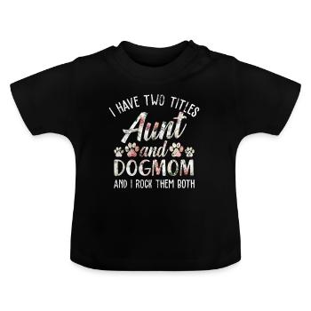 tante - T-shirt bio col rond Bébé - noir - Devant