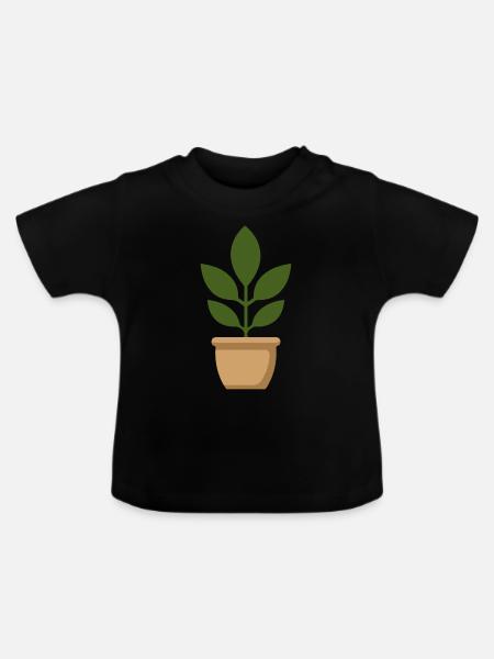 Garten - Baby Bio-T-Shirt mit Rundhals - Schwarz