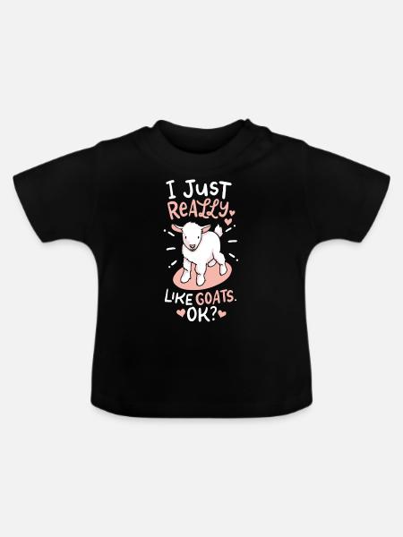 goat - Baby Bio-T-Shirt mit Rundhals - Schwarz