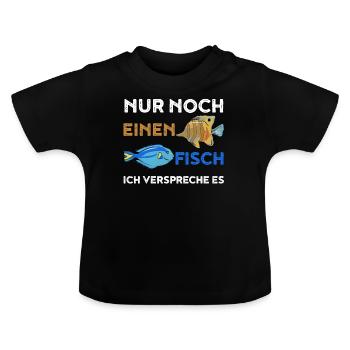 Aquarium Funny Just another fish gift - Baby Organic T-Shirt with Round Neck - black - Front