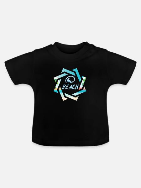Strand - Baby Bio-T-Shirt mit Rundhals - Schwarz