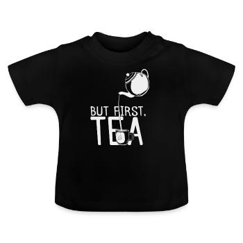 Tee - Baby Bio-T-Shirt mit Rundhals - Schwarz - Vorne