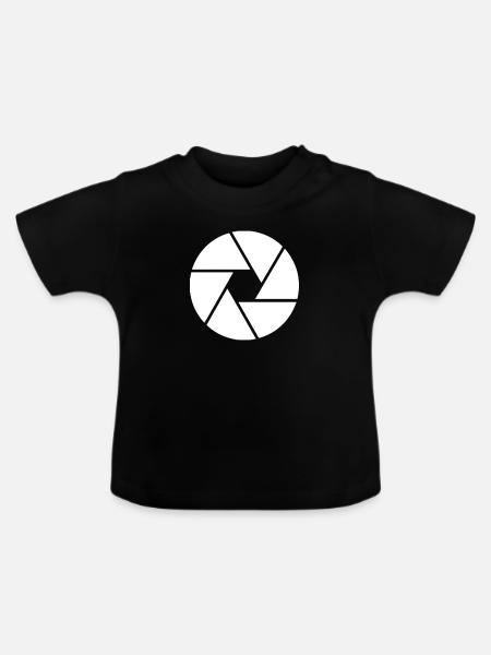 Fotograf - Baby Bio-T-Shirt mit Rundhals - Schwarz