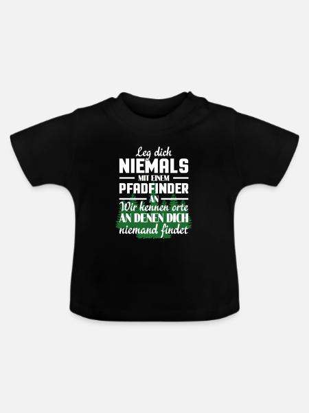 Pfadfinder - Baby Bio-T-Shirt mit Rundhals - Schwarz
