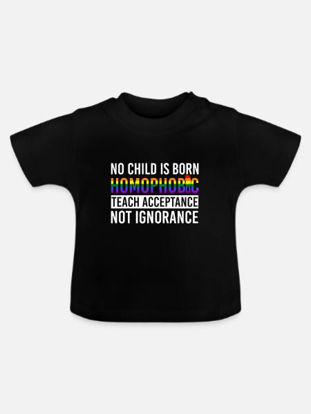 lgBT - Baby Bio-T-Shirt mit Rundhals - Schwarz