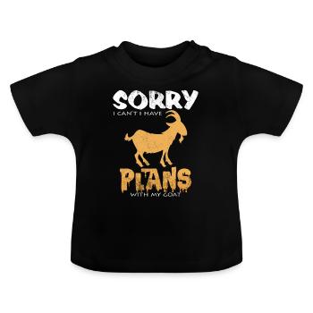 Chèvres Paroles drôles Cadeau cool d'agriculteur de chèvres - T-shirt bio col rond Bébé - noir - Devant