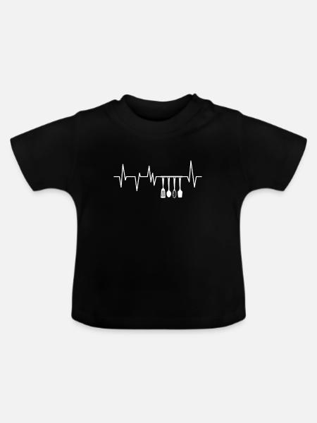 Chef cuisinier cuisinier - T-shirt bio col rond Bébé - noir
