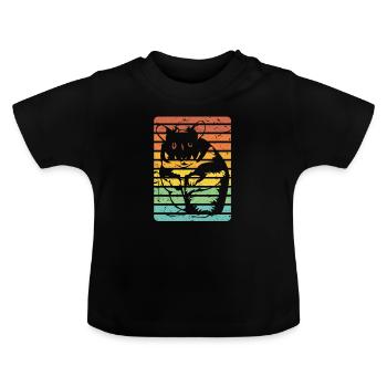 Hamster - Baby Organic T-Shirt with Round Neck - black - Front