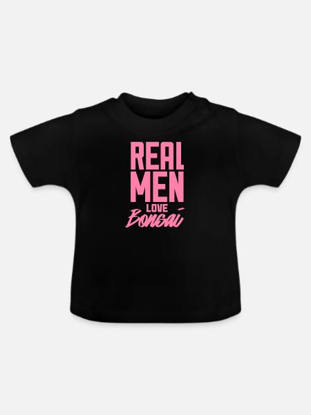 Pflanze - Baby Bio-T-Shirt mit Rundhals - Schwarz