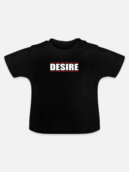 Desire Begehren - Baby Bio-T-Shirt mit Rundhals - Schwarz