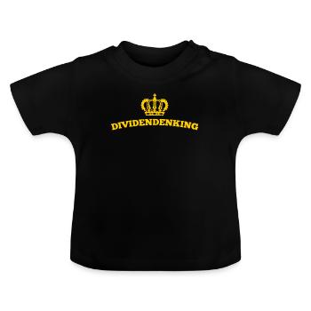 Aktien King - Baby Bio-T-Shirt mit Rundhals - Schwarz - Vorne