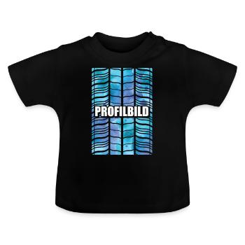 Image de profil Reifen Wortwitz Profil Idées cadeaux - T-shirt bio col rond Bébé - noir - Devant