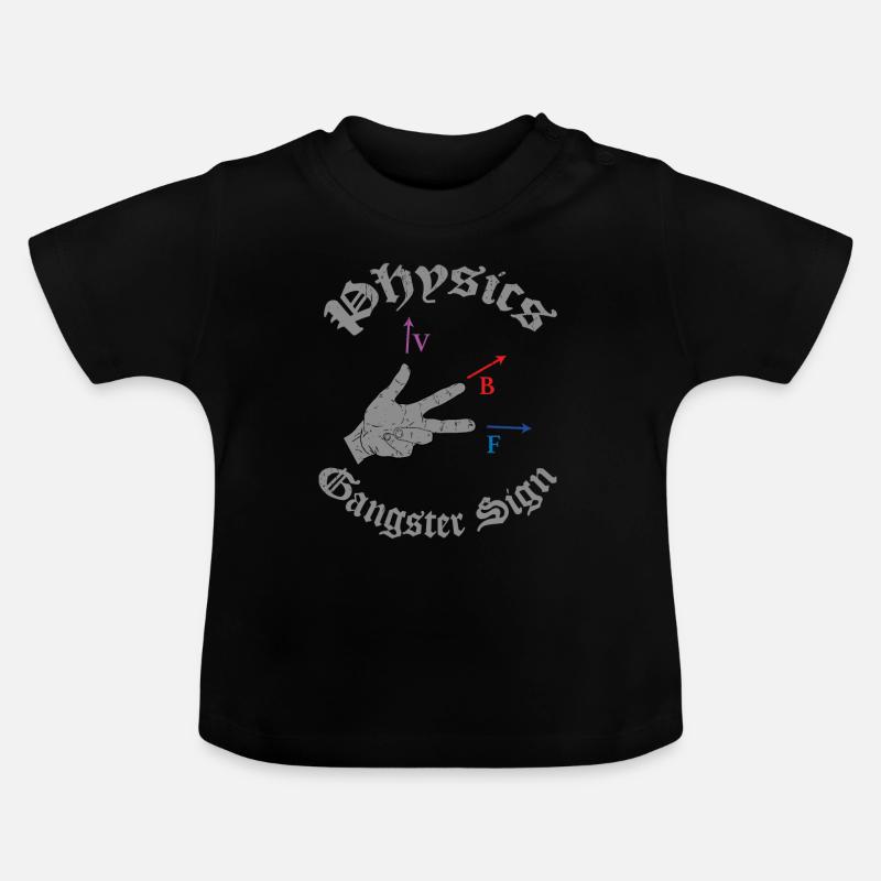 Science physique Science Science cadeau - T-shirt bio col rond Bébé - noir