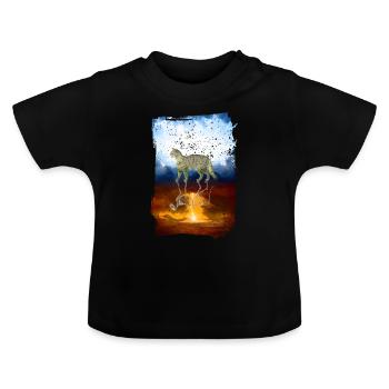 Schroedinger's Cat Quantum Physics Mechanics Design - Baby Organic T-Shirt with Round Neck - black - Front