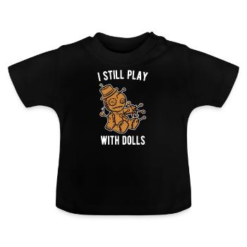 Voodoo - Baby Bio-T-Shirt mit Rundhals - Schwarz - Vorne