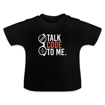Programmer gift computer sciences - Baby Organic T-Shirt with Round Neck - black - Front