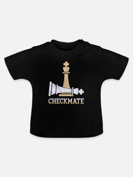 Checkmate - Baby Bio-T-Shirt mit Rundhals - Schwarz