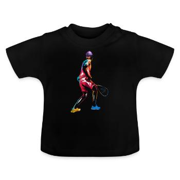 Squash - T-shirt bio col rond Bébé - noir - Devant