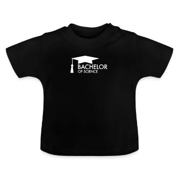 Bachelor of Science University College Student - Baby Organic T-Shirt with Round Neck - black - Front