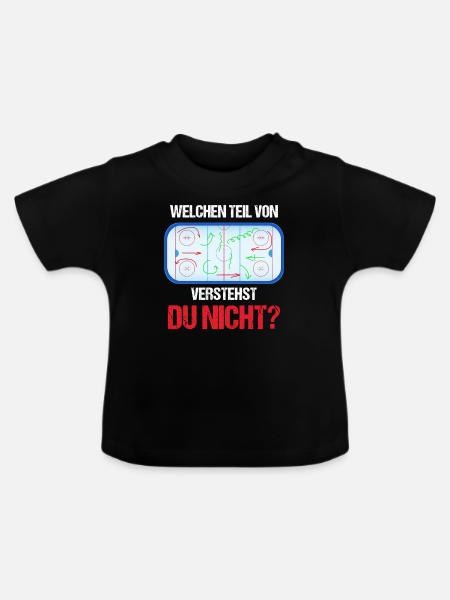 Welchen Teil verstehst du nicht? - Eishockey, Ice - Baby Bio-T-Shirt mit Rundhals - Schwarz