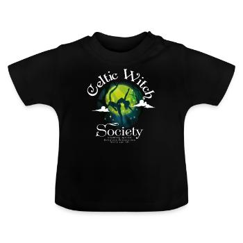 Celtic Witch Hexe Walpurgis Sprüche Geschenk - Baby Bio-T-Shirt mit Rundhals - Schwarz - Vorne