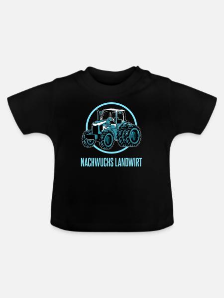 Landwirt Landwirtschaft Landwirtschaft Landwirtsch - Baby Bio-T-Shirt mit Rundhals - Schwarz