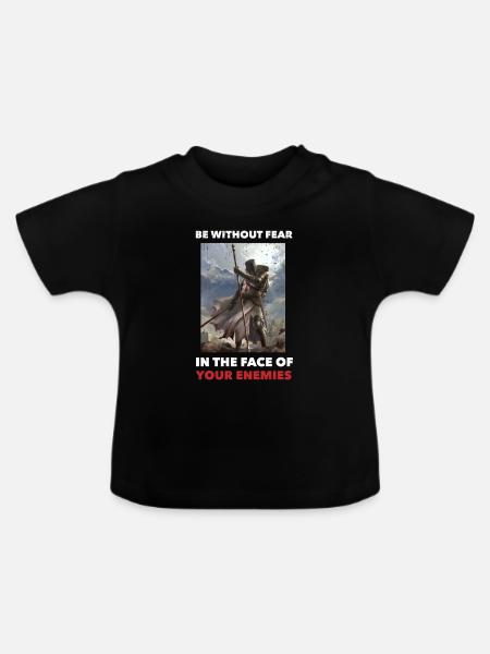 Christentum Geschenk - Baby Bio-T-Shirt mit Rundhals - Schwarz