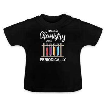 Chemie - Baby Bio-T-Shirt mit Rundhals - Schwarz - Vorne