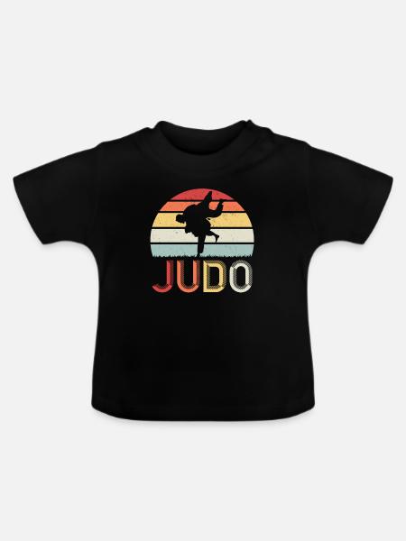 Judo Kampfkunst Kampfsportler - Baby Bio-T-Shirt mit Rundhals - Schwarz