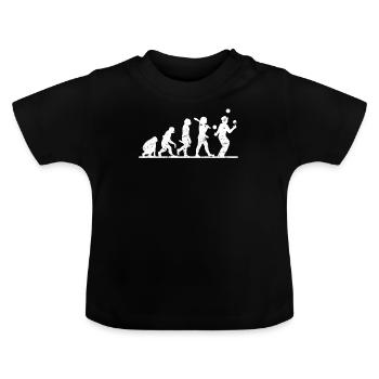 Jongler avec le jongleur - T-shirt bio col rond Bébé - noir - Devant