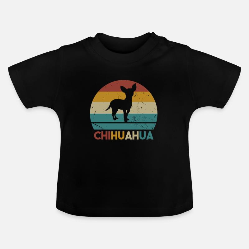 Chihuahua - T-shirt bio col rond Bébé - noir