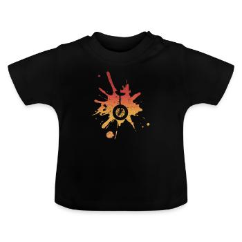 Unicycle Unicycle Unicycling - Baby Organic T-Shirt with Round Neck - black - Front