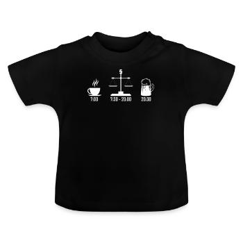 Tag eines Juristen - Baby Bio-T-Shirt mit Rundhals - Schwarz - Vorne
