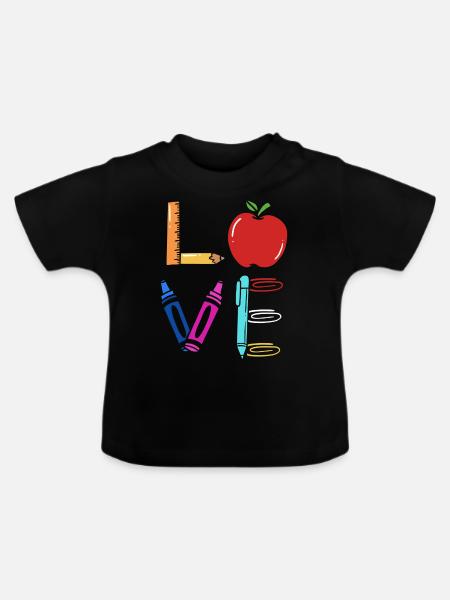Lehrerin - Baby Bio-T-Shirt mit Rundhals - Schwarz