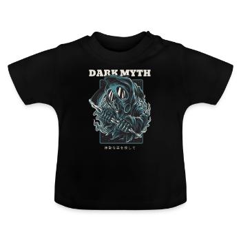 Dark Myth Street Art - Baby Organic T-Shirt with Round Neck - black - Front