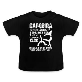 Capoeira Train Capoeira - T-shirt bio col rond Bébé - noir - Devant