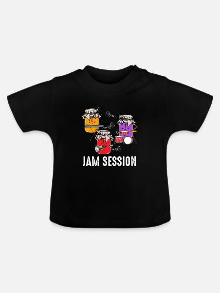 Marmeladen Session Geschenk - Baby Bio-T-Shirt mit Rundhals - Schwarz