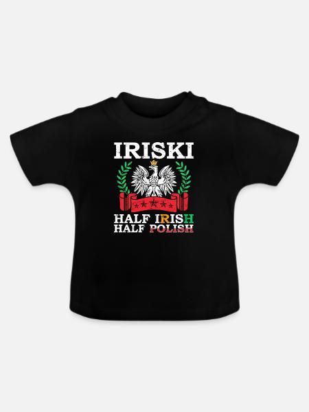 Irland - Baby Bio-T-Shirt mit Rundhals - Schwarz