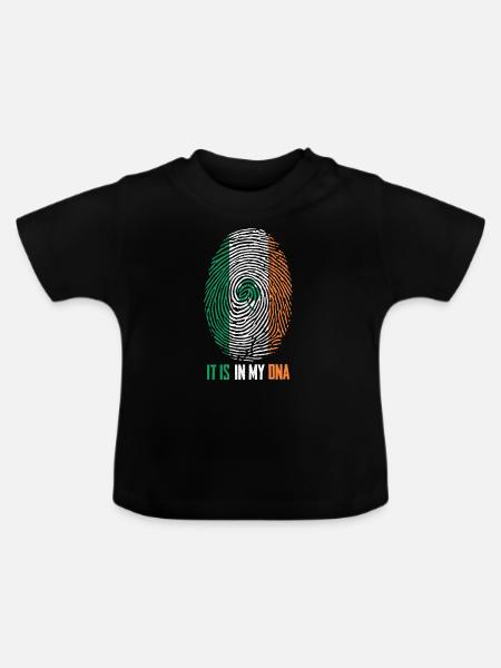 Irland - Baby Bio-T-Shirt mit Rundhals - Schwarz