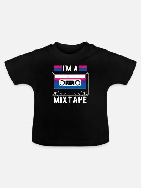 LGBTQ Rainbow Love Merchandise - Baby Bio-T-Shirt mit Rundhals - Schwarz