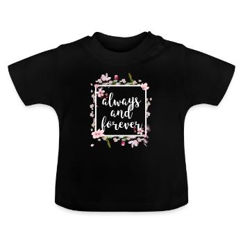 Always and Forever - Baby Bio-T-Shirt mit Rundhals - Schwarz - Vorne