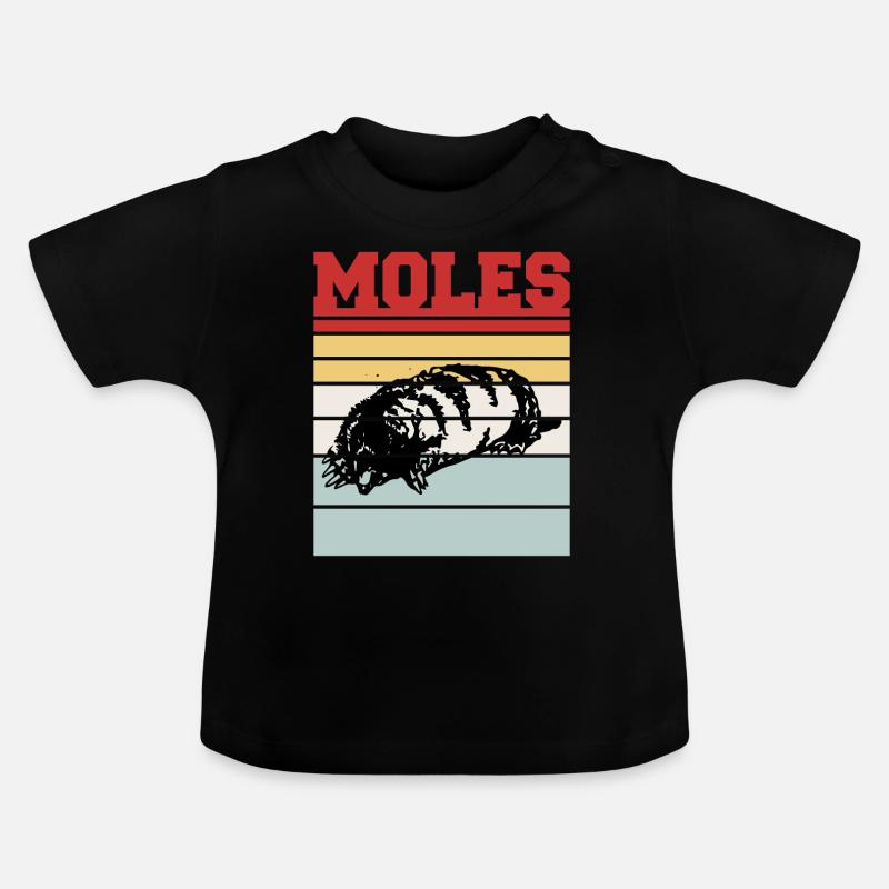 MOLES - Baby Bio-T-Shirt mit Rundhals - Schwarz