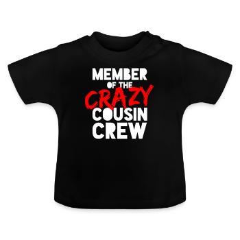 Cousin - Baby Bio-T-Shirt mit Rundhals - Schwarz - Vorne