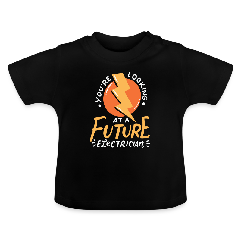 Lustiger zukünftiger Elektriker Elektrotechniker - Baby Bio-T-Shirt mit Rundhals
