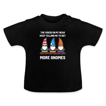 nains - T-shirt bio col rond Bébé - noir - Devant